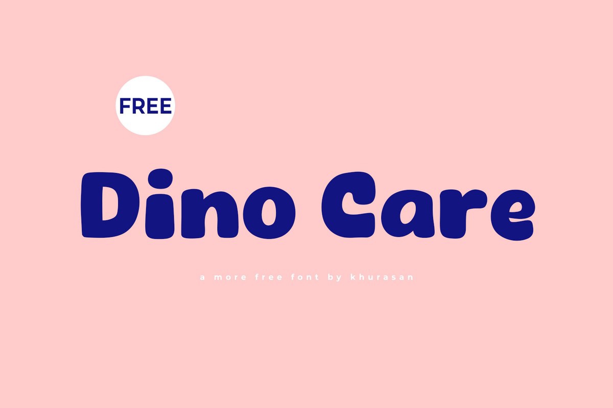 Ejemplo de fuente Dino Care Regular