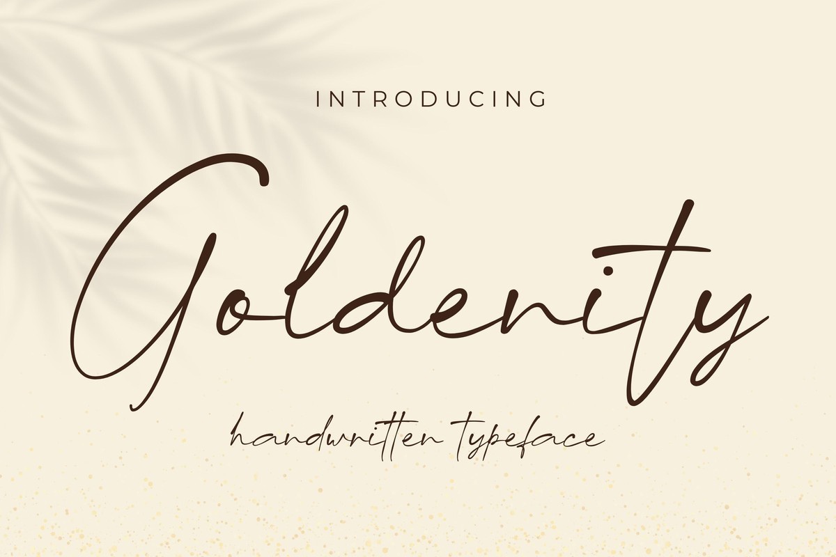 Ejemplo de fuente Goldenity