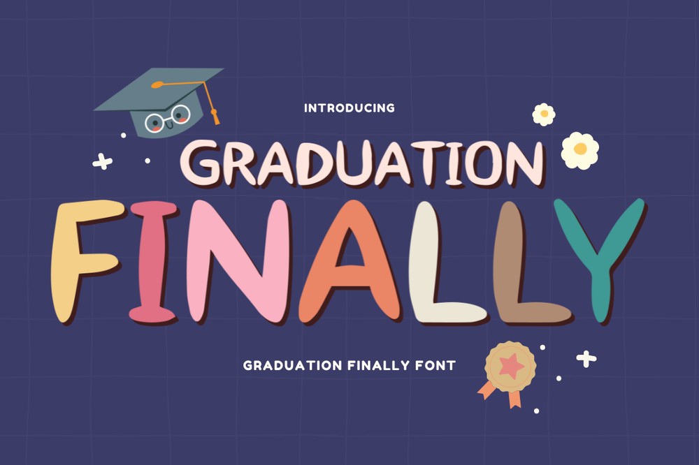 Ejemplo de fuente Graduation Finally Regular