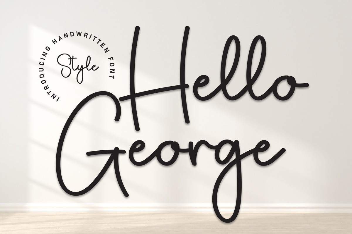 Ejemplo de fuente Hello George