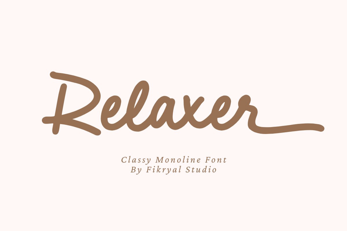 Ejemplo de fuente Relaxer Regular