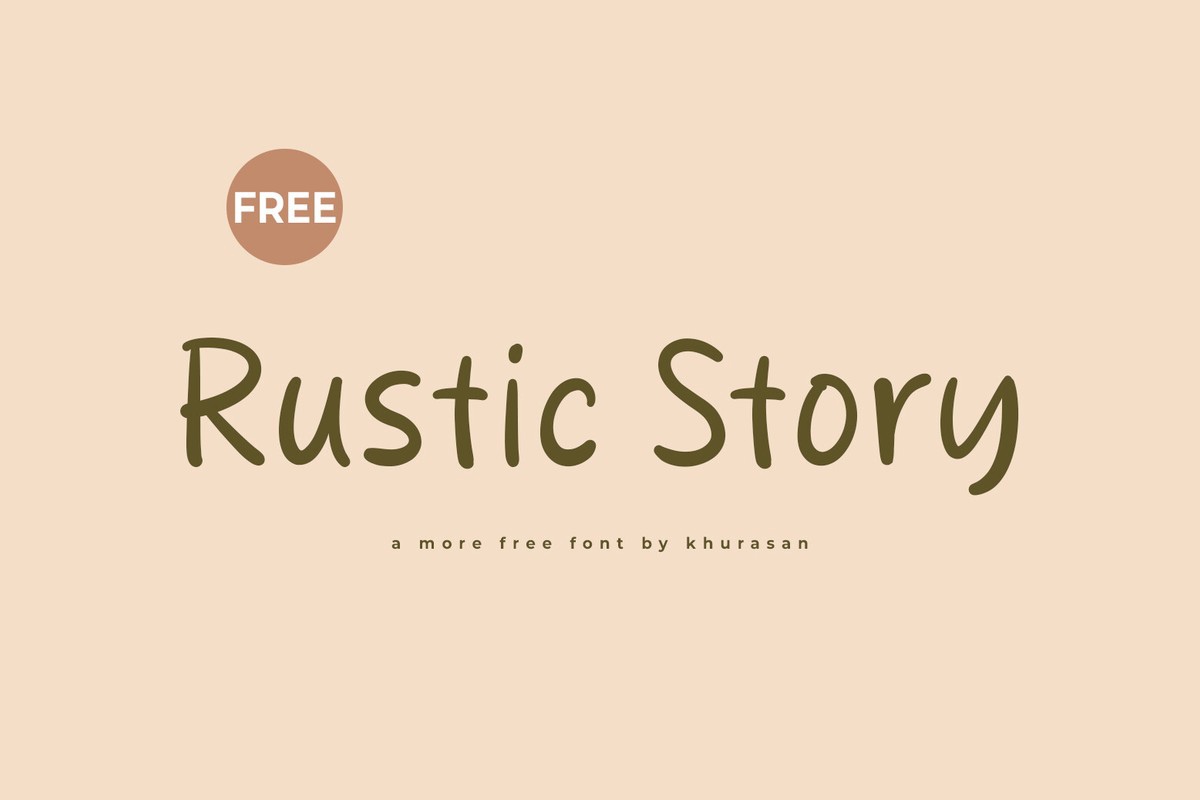 Ejemplo de fuente Rustic Story