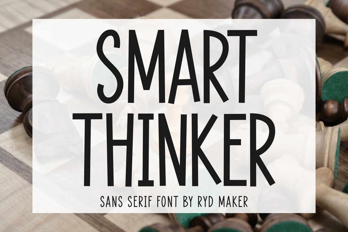 Ejemplo de fuente Smart Thinker Regular