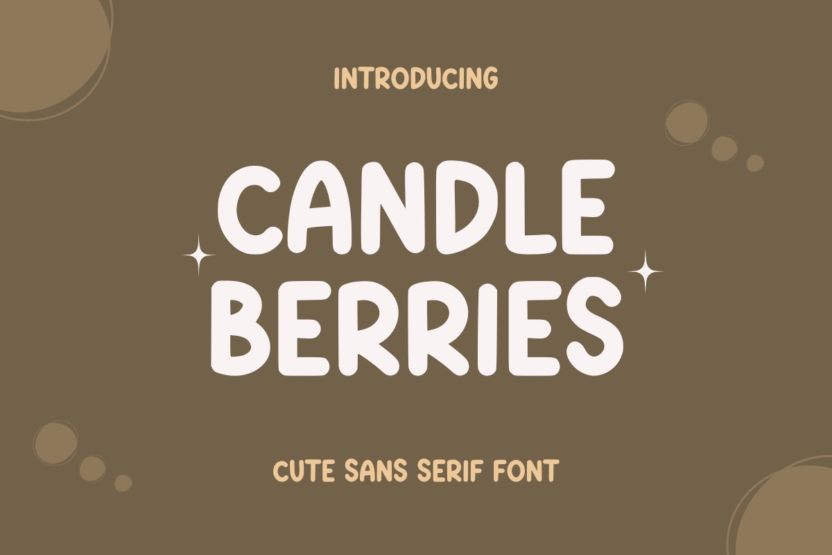 Ejemplo de fuente Candle Berries