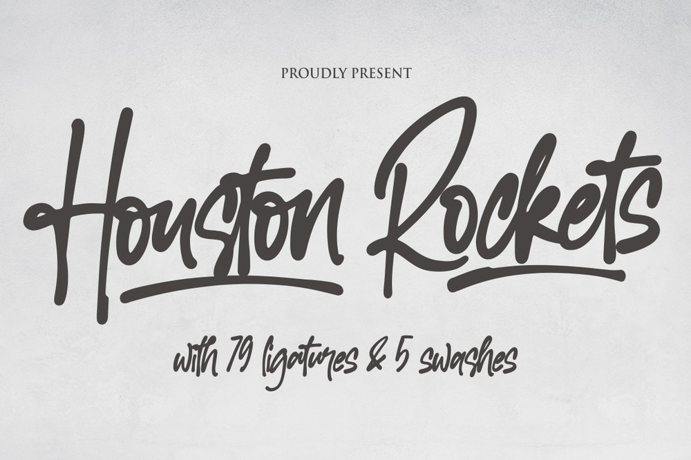 Ejemplo de fuente Houston Rockets