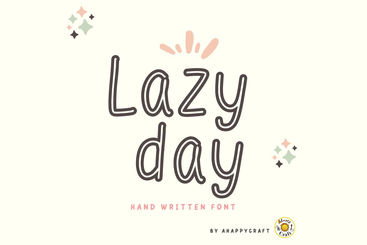 Ejemplo de fuente Lazy Day Regular