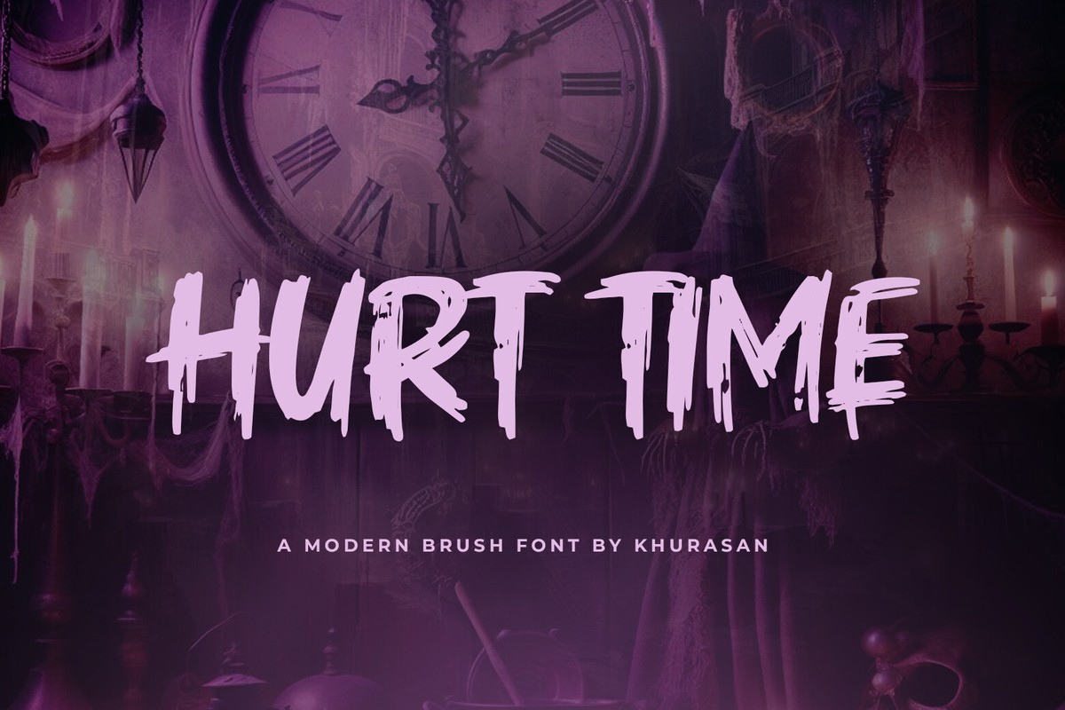 Ejemplo de fuente Hurt Time Regular