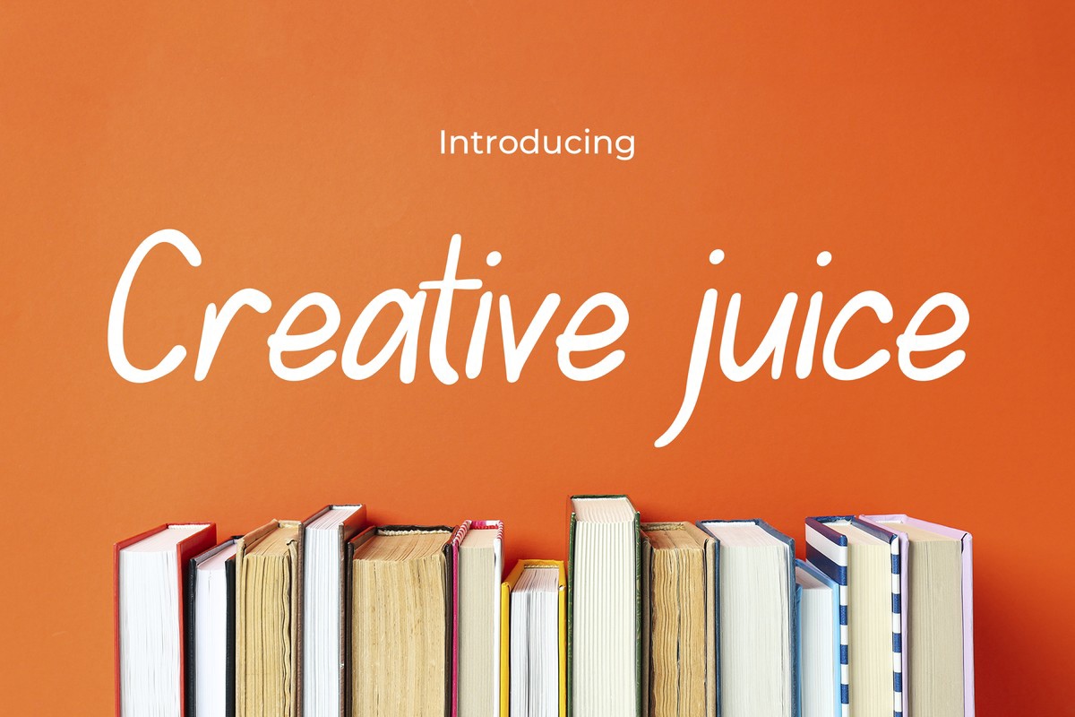 Ejemplo de fuente Creative Juice Regular