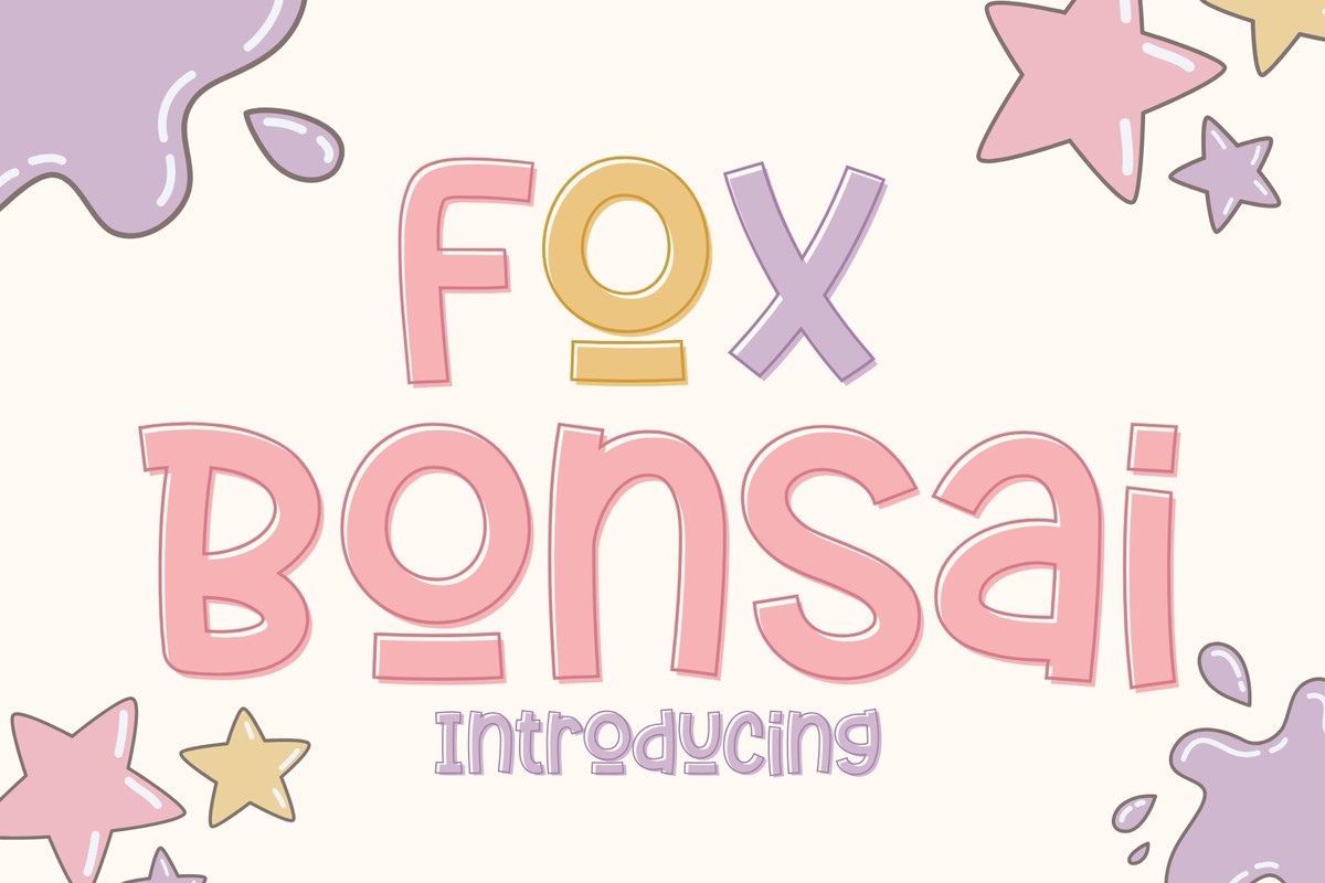 Ejemplo de fuente Fox Bonsai Regular