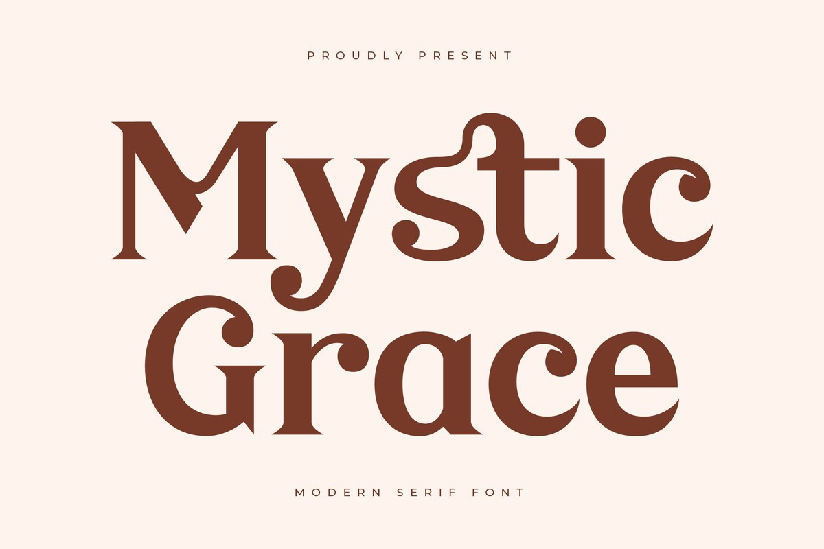 Ejemplo de fuente Mystic Grace