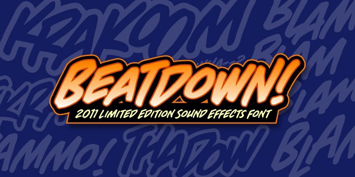 Ejemplo de fuente BeatDown BB Regular