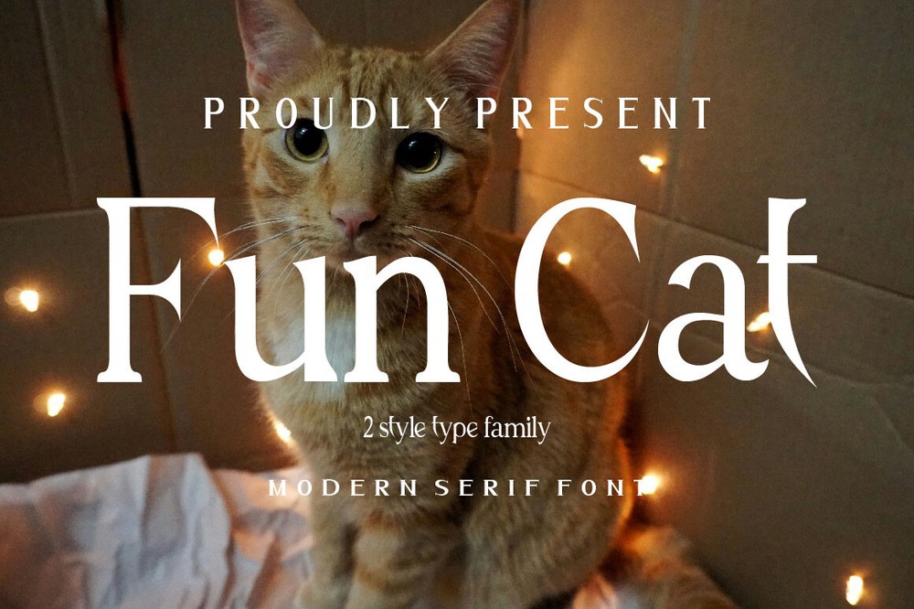 Ejemplo de fuente Fun Cat