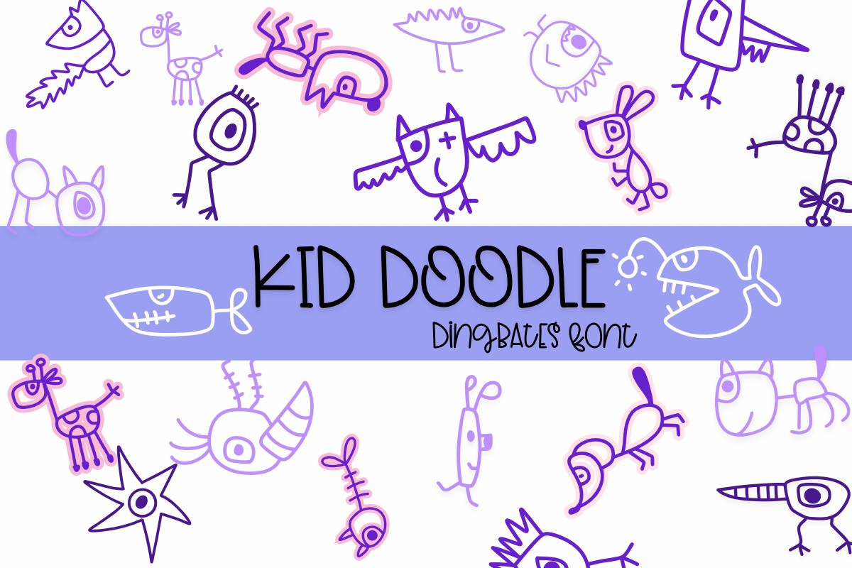 Ejemplo de fuente Kid Doodle