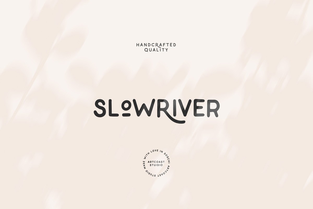 Ejemplo de fuente SA Slow River