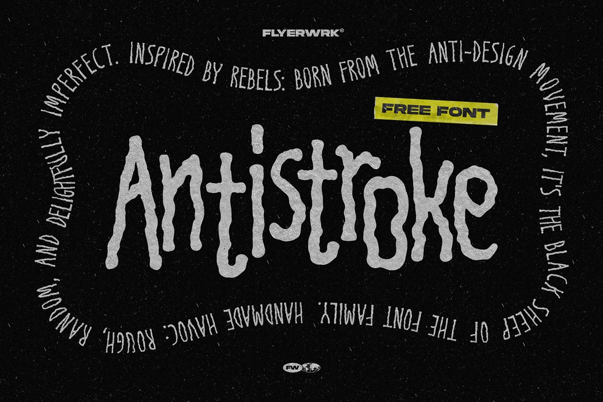 Ejemplo de fuente AntiStroke