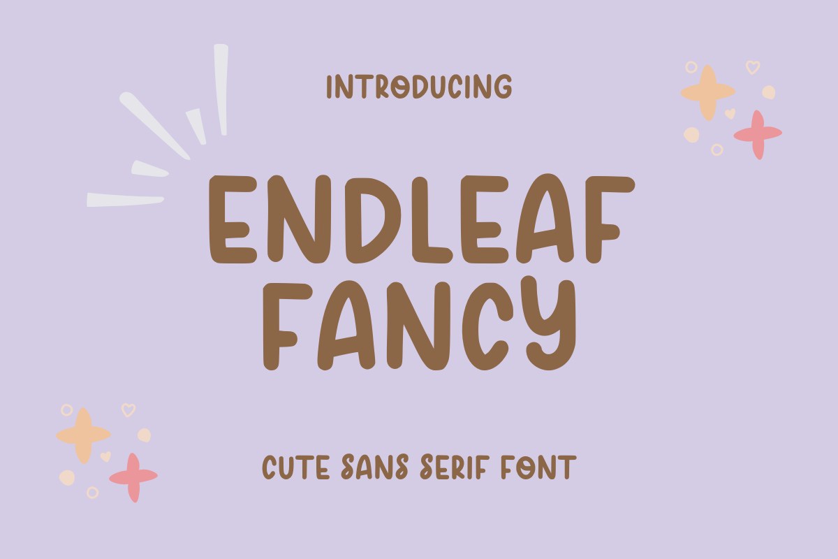 Ejemplo de fuente Endleaf Fancy