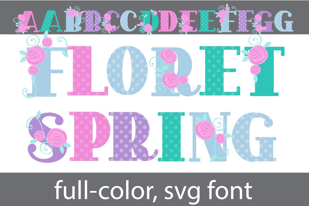 Ejemplo de fuente Floret Spring CF