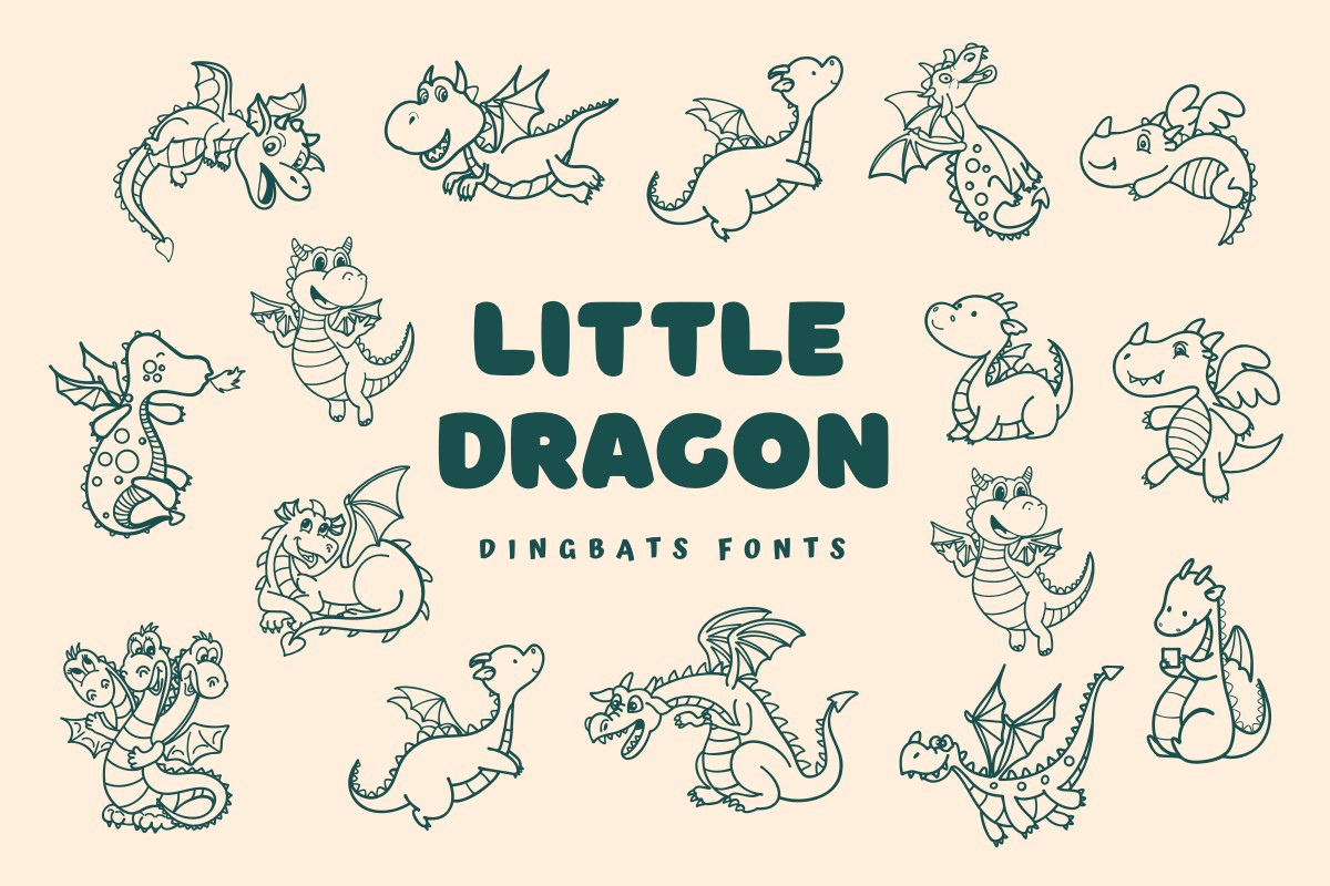 Ejemplo de fuente Little Dragon