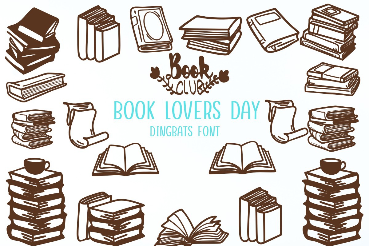 Ejemplo de fuente Book Lovers Day