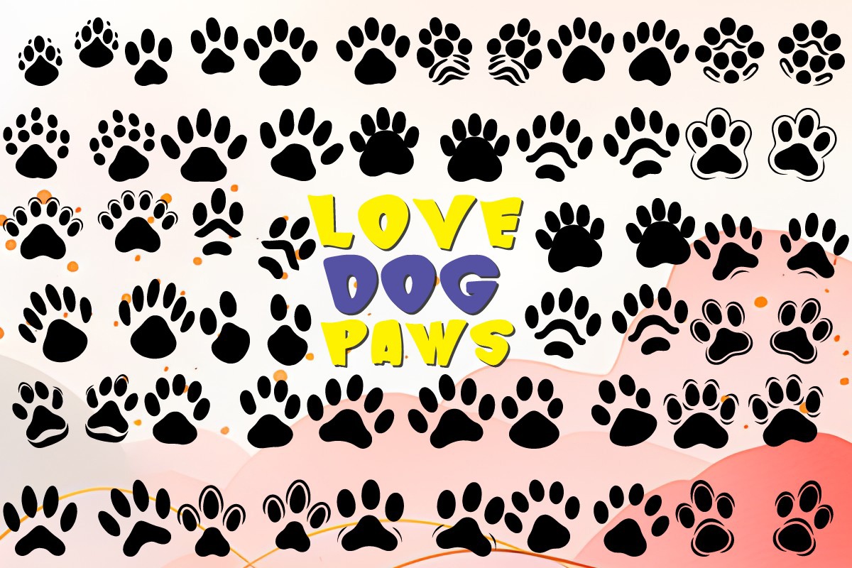 Ejemplo de fuente Love Dog Paws