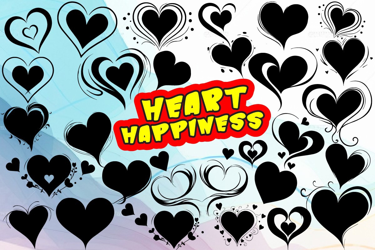 Ejemplo de fuente Heart Happiness