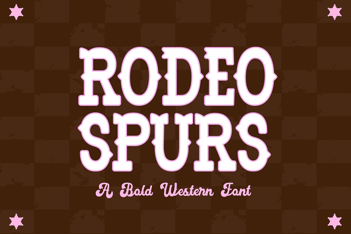 Ejemplo de fuente BFC Rodeo Spurs Regular