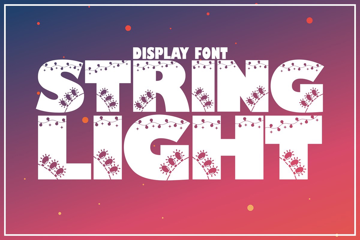 Ejemplo de fuente String Light Regular