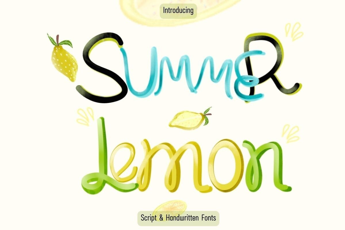 Ejemplo de fuente M-Summer Lemon