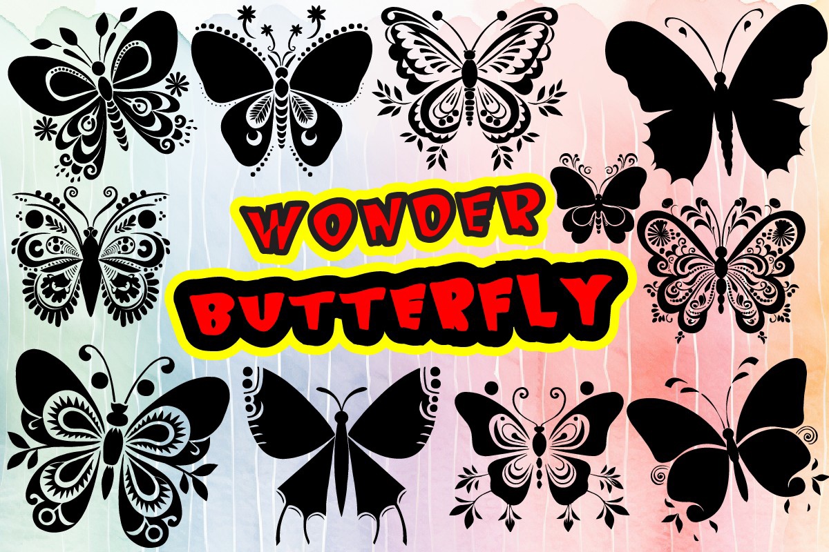 Ejemplo de fuente Wonder Butterfly