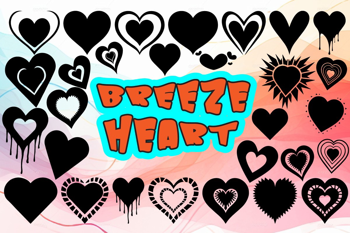 Ejemplo de fuente Breeze Heart