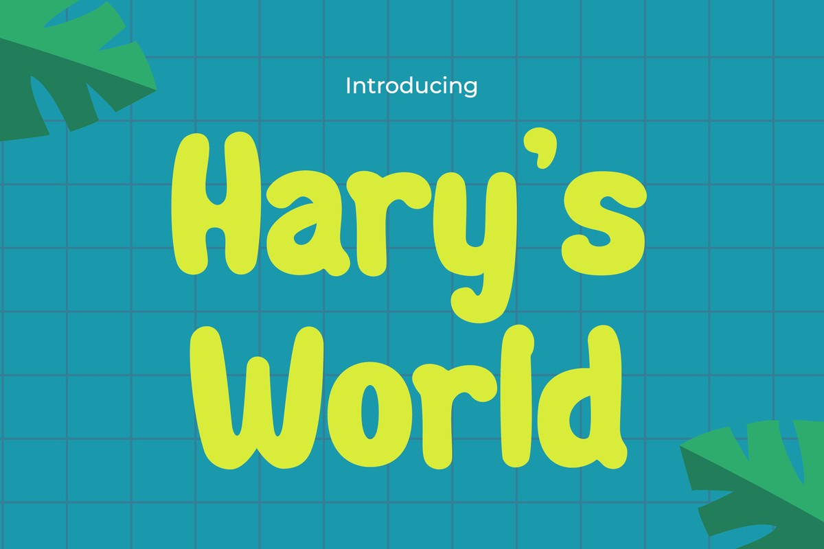 Ejemplo de fuente Harys World