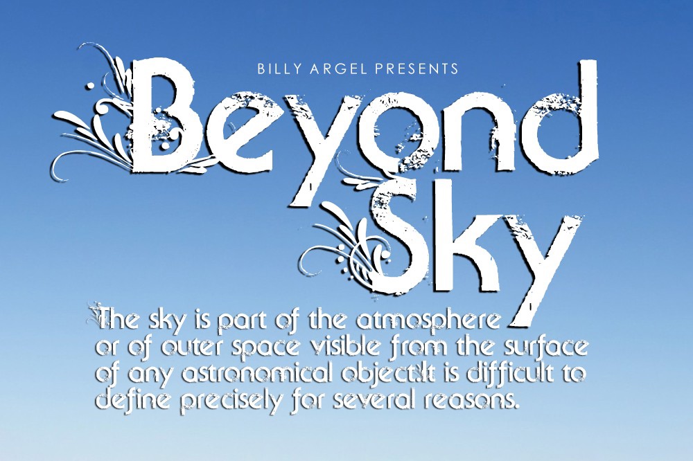 Ejemplo de fuente Beyond Sky