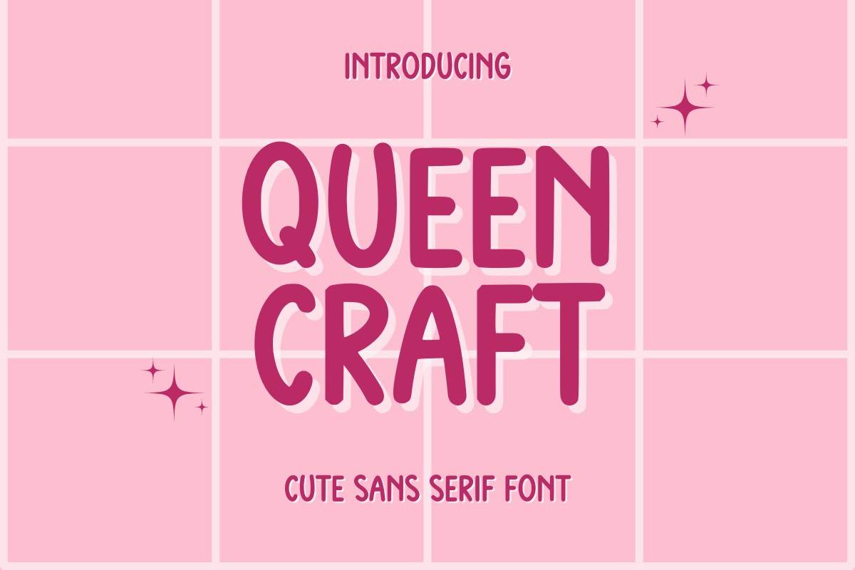 Ejemplo de fuente Queen Craft