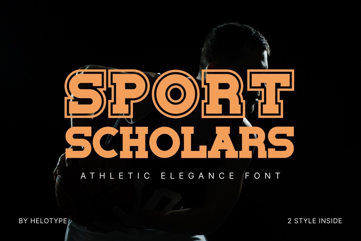 Ejemplo de fuente Sport Scholars Regular