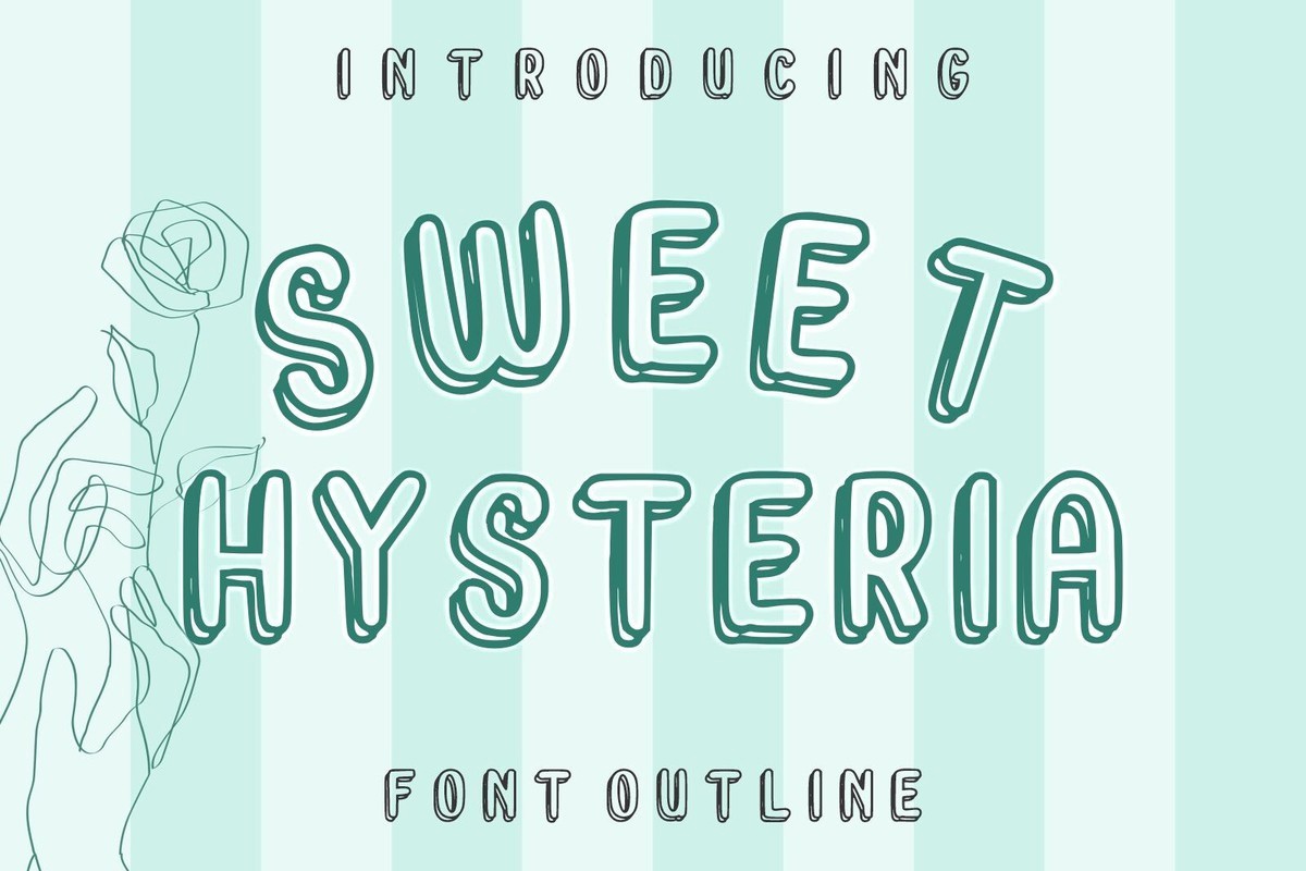 Ejemplo de fuente Sweet Hysteria