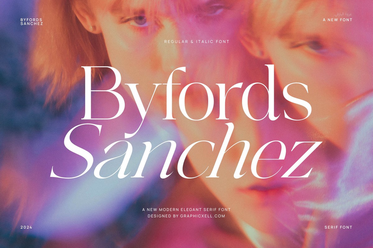 Ejemplo de fuente Byfords Sanchez