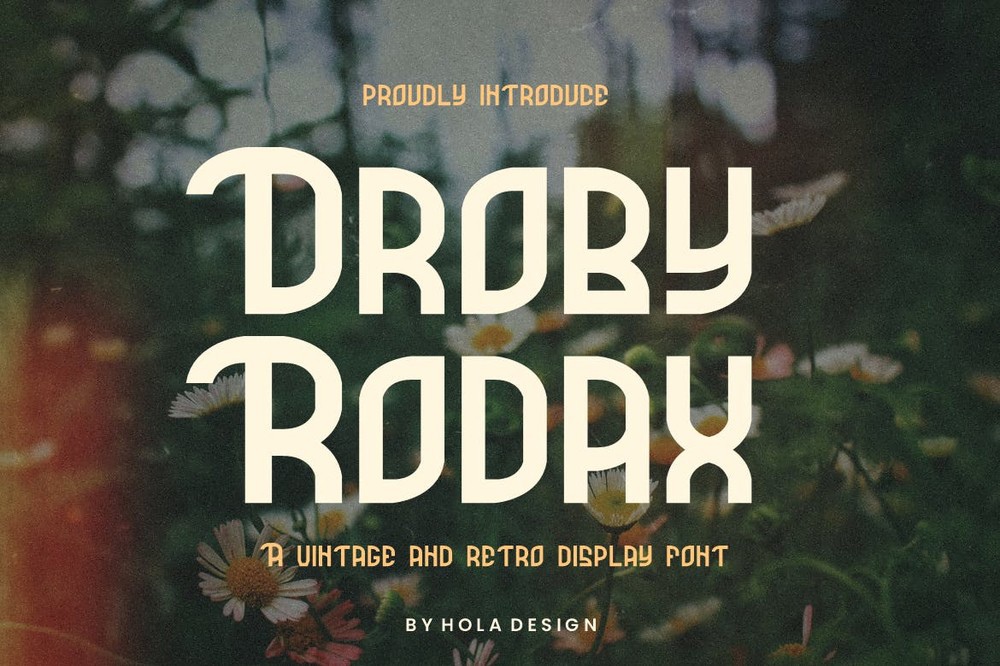 Ejemplo de fuente Droby Rodax