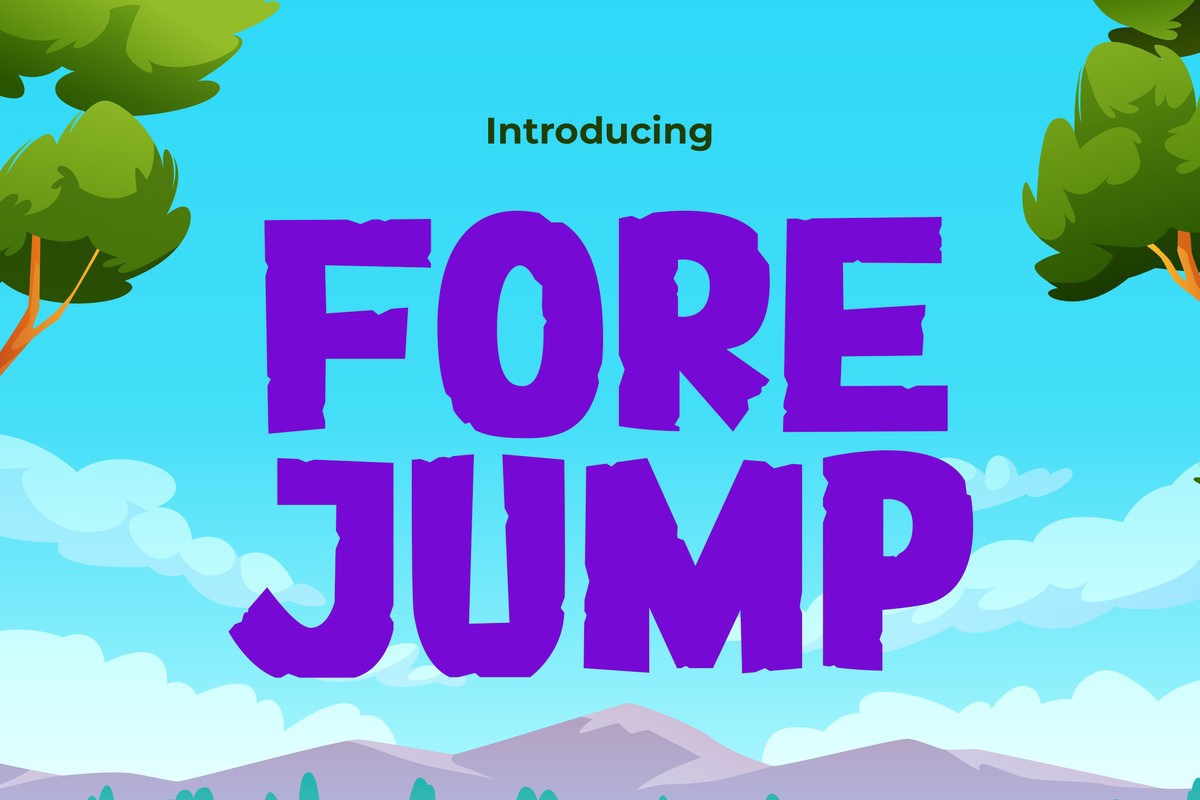 Ejemplo de fuente Forejump