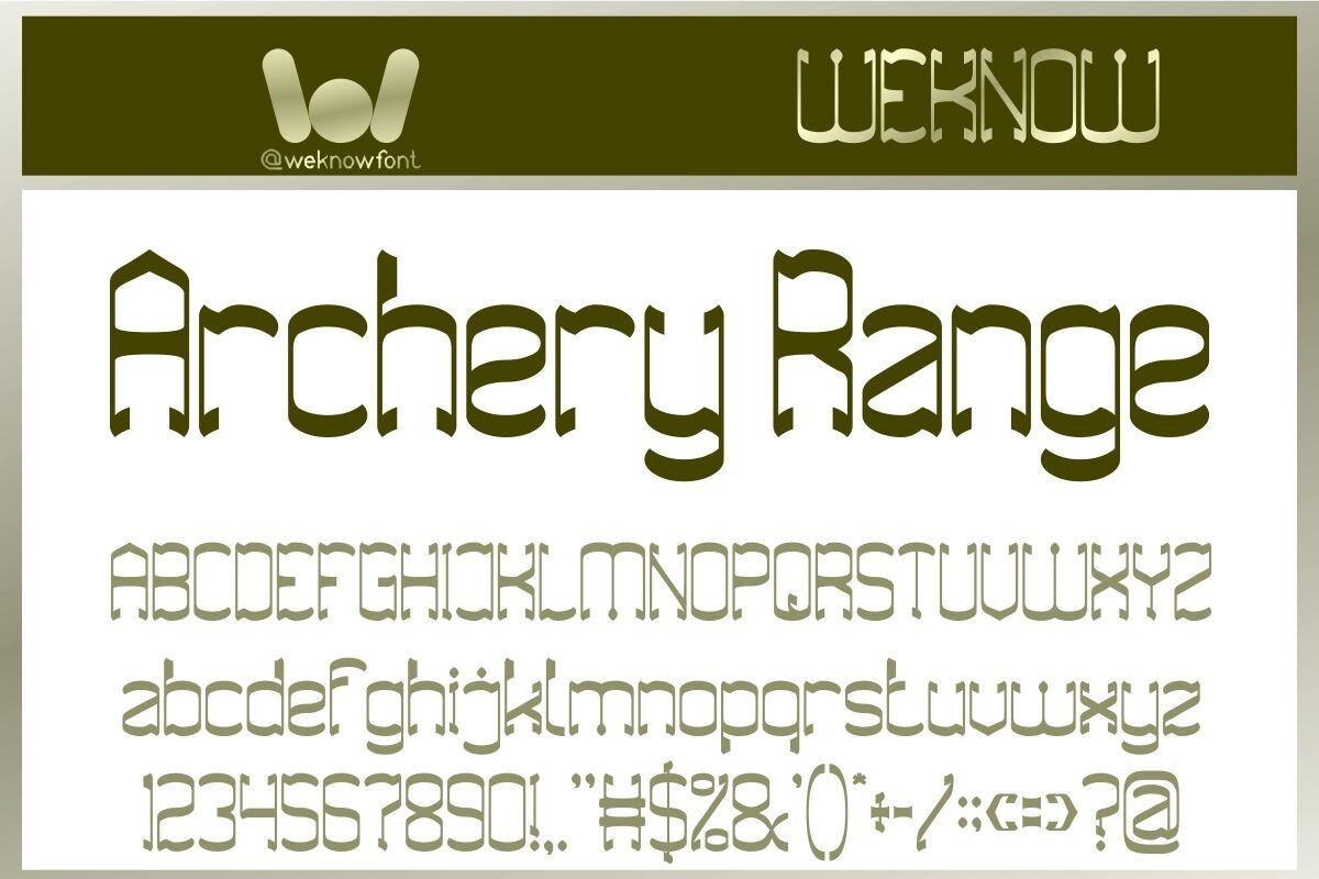 Ejemplo de fuente Archery Range