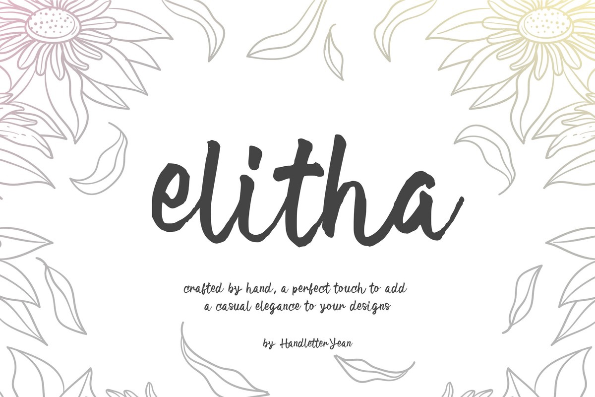 Ejemplo de fuente Elitha