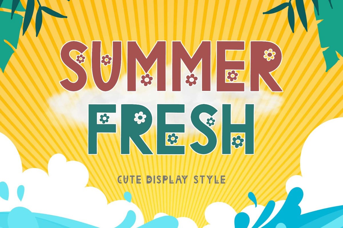 Ejemplo de fuente Summer Fresh