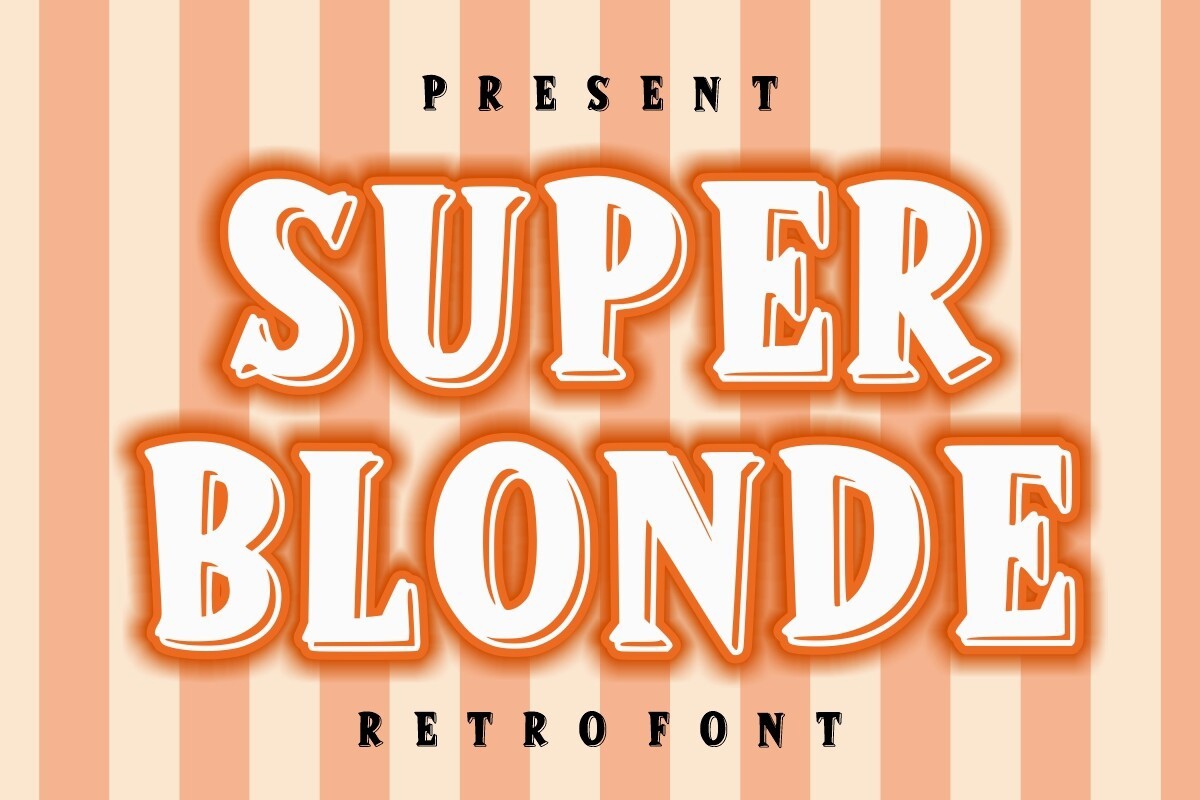 Ejemplo de fuente Super Blonde