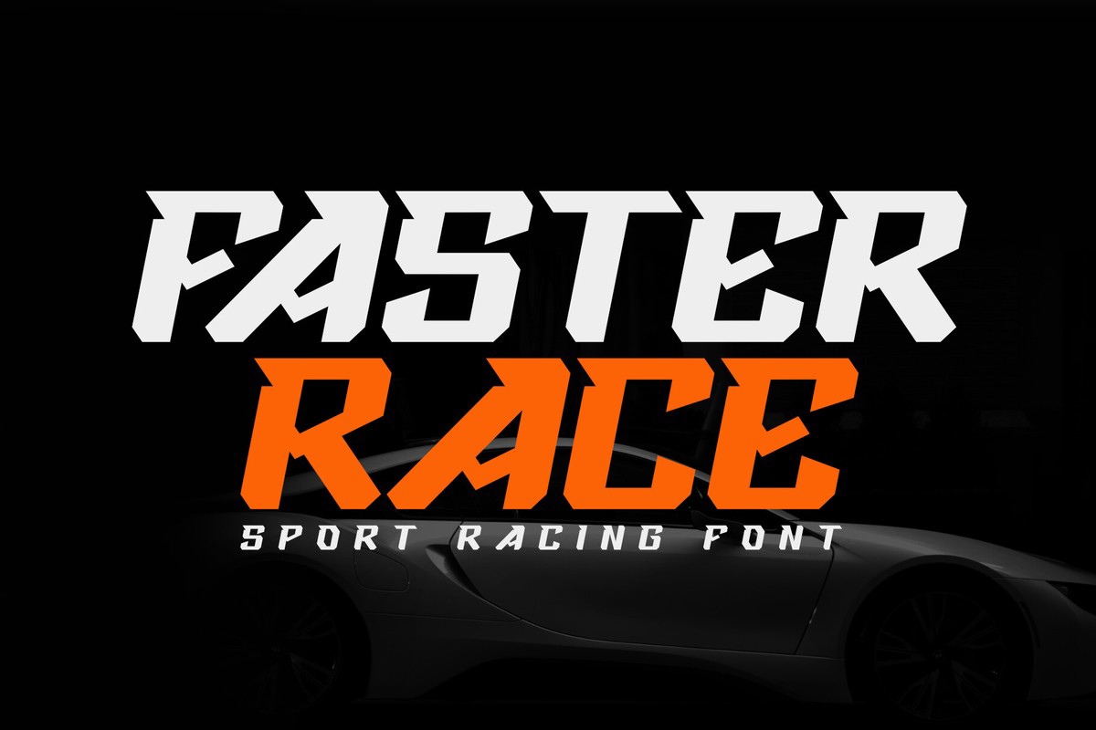 Ejemplo de fuente Faster Race