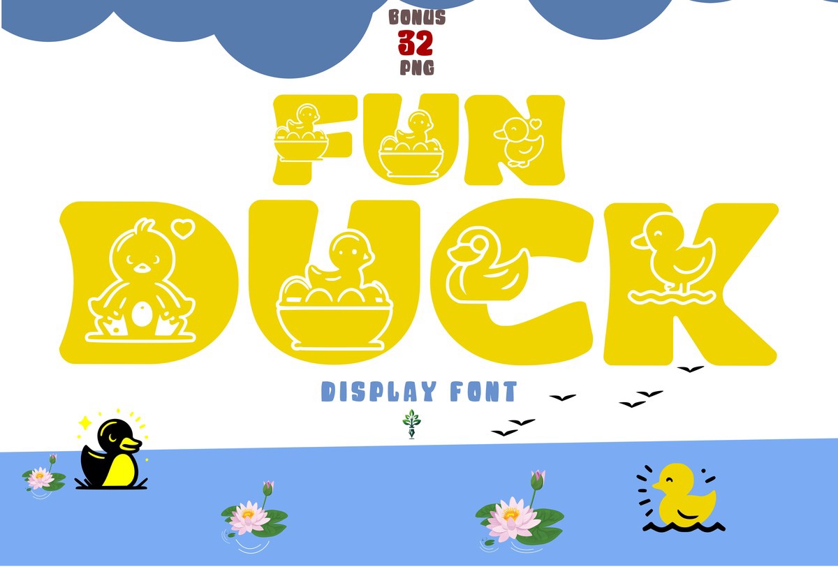 Ejemplo de fuente Fun Duck Regular