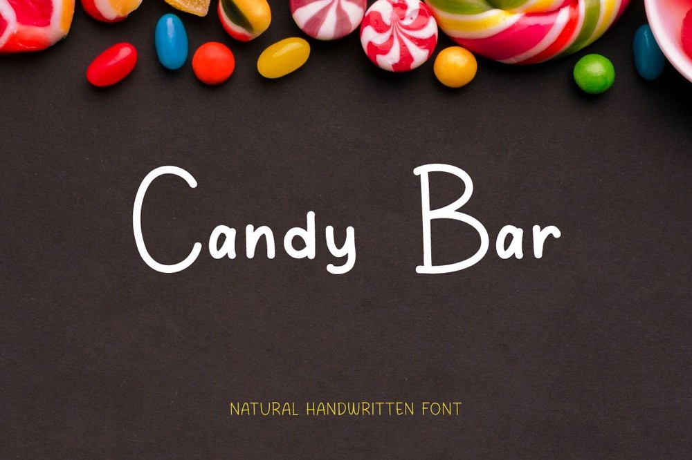 Ejemplo de fuente Candy Bar