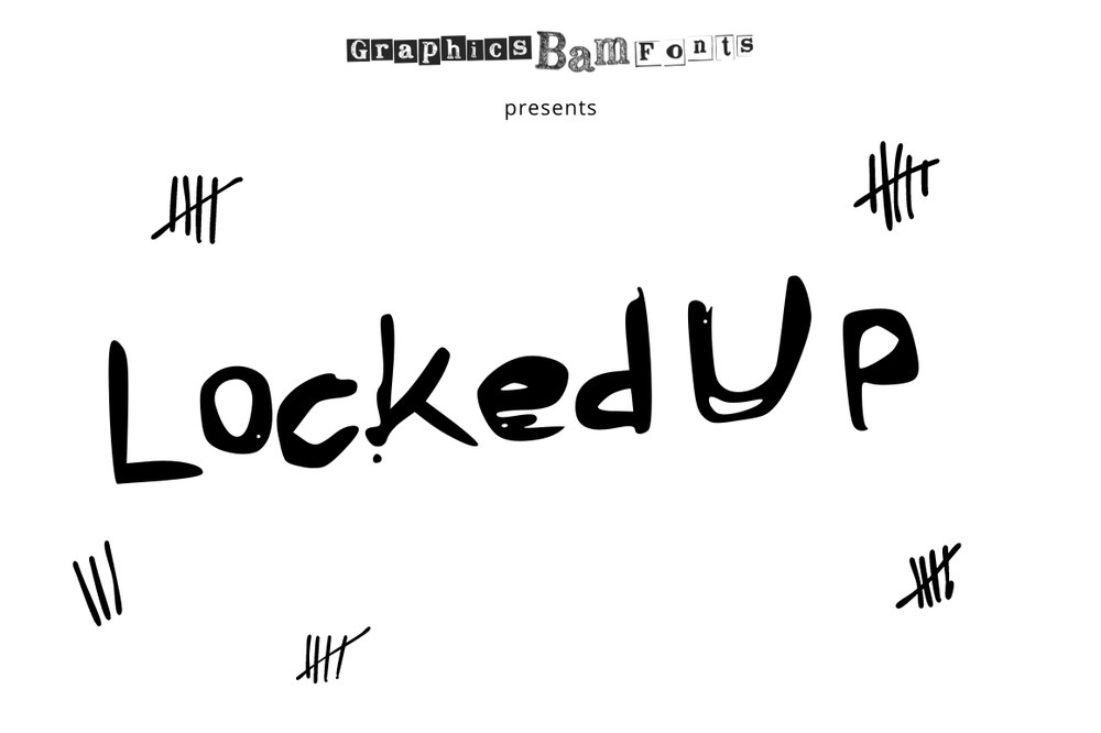 Ejemplo de fuente Locked Up