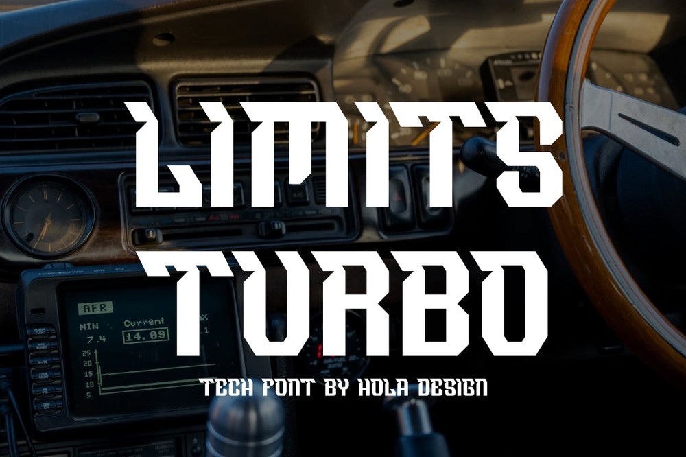 Ejemplo de fuente Limits Turbo