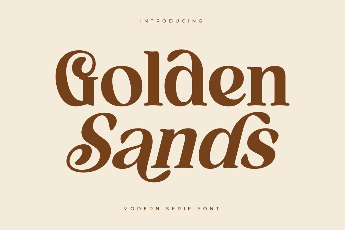 Ejemplo de fuente Golden Sands