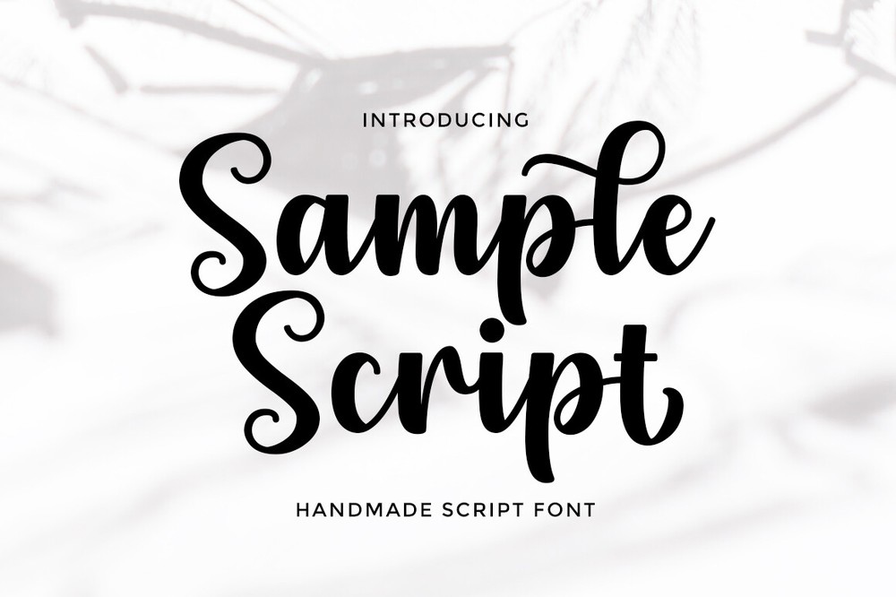 Ejemplo de fuente Sample Script