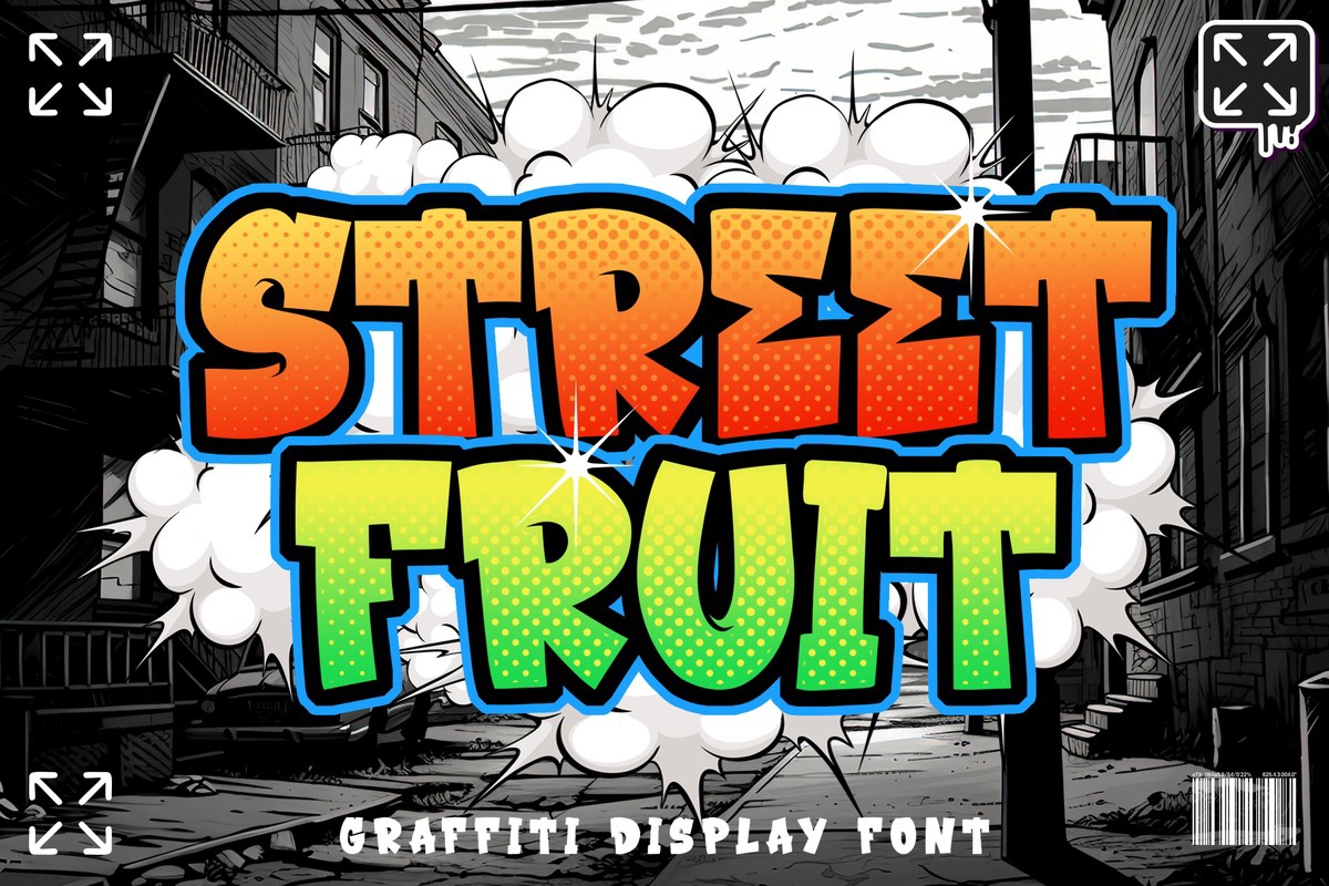 Ejemplo de fuente Street Fruit Regular